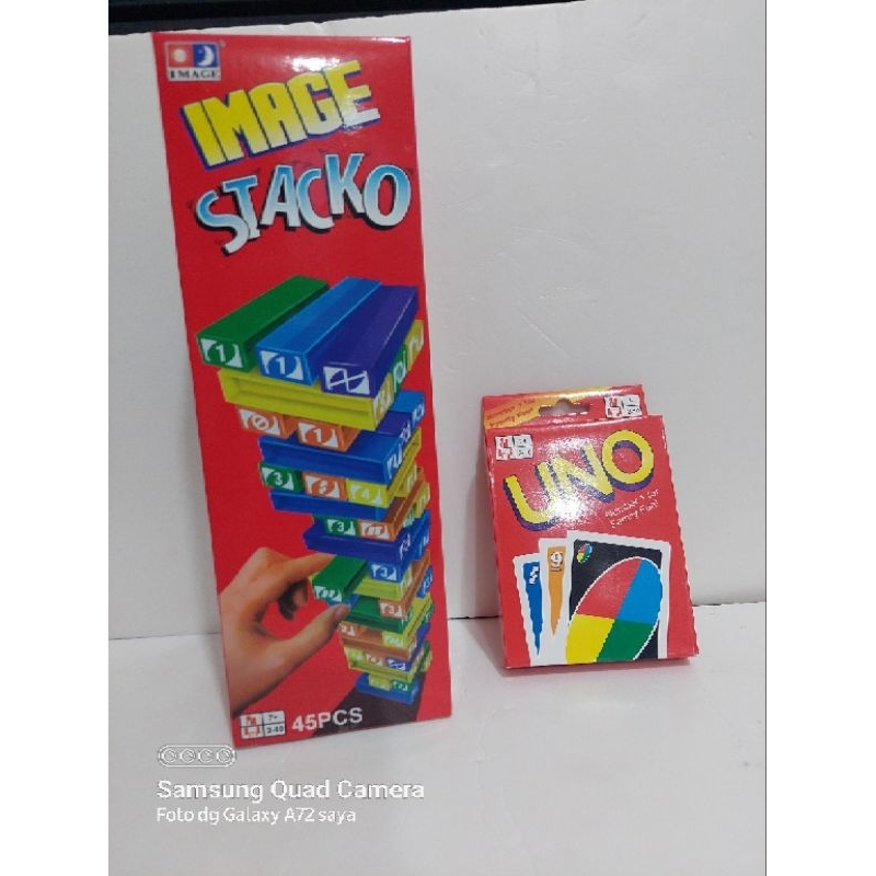 IMAGE STACKO 45PCS + KARTU 108 KARTU.....KARTU DAN STACKO BUAT BARENG KELUARGA