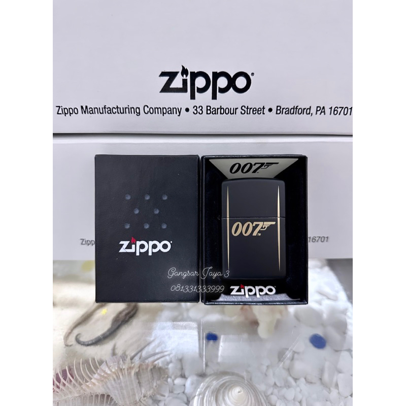 korek zippo original USA Bond BT 007 Gun Logo