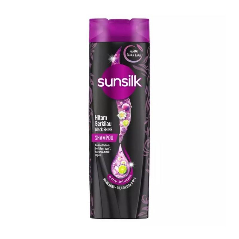 SUNSILK HITAM BERKILAU BLACK SHINE SHAMPOO 160 ML SHAMPO SUNSIL HITAM