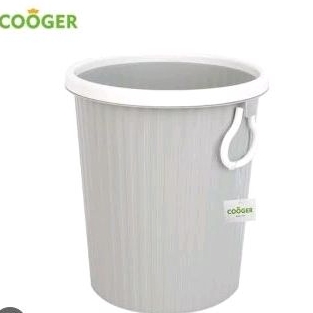 COOGER large dustbin with lid - Khaki 12 L 00301