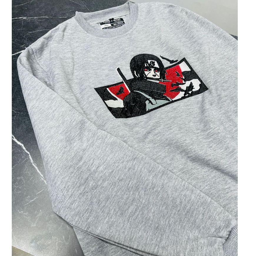 Crewneck Itachi Embroidery Anime Manga Naruto Premium Unisex