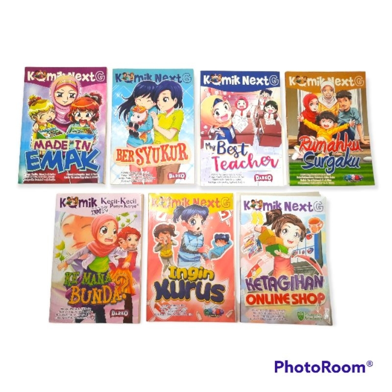 Preloved (like new) - Komik Next G, Komik KKPK, Made in Emak, Bersyukur, My Best Teacher, Rumahku Su
