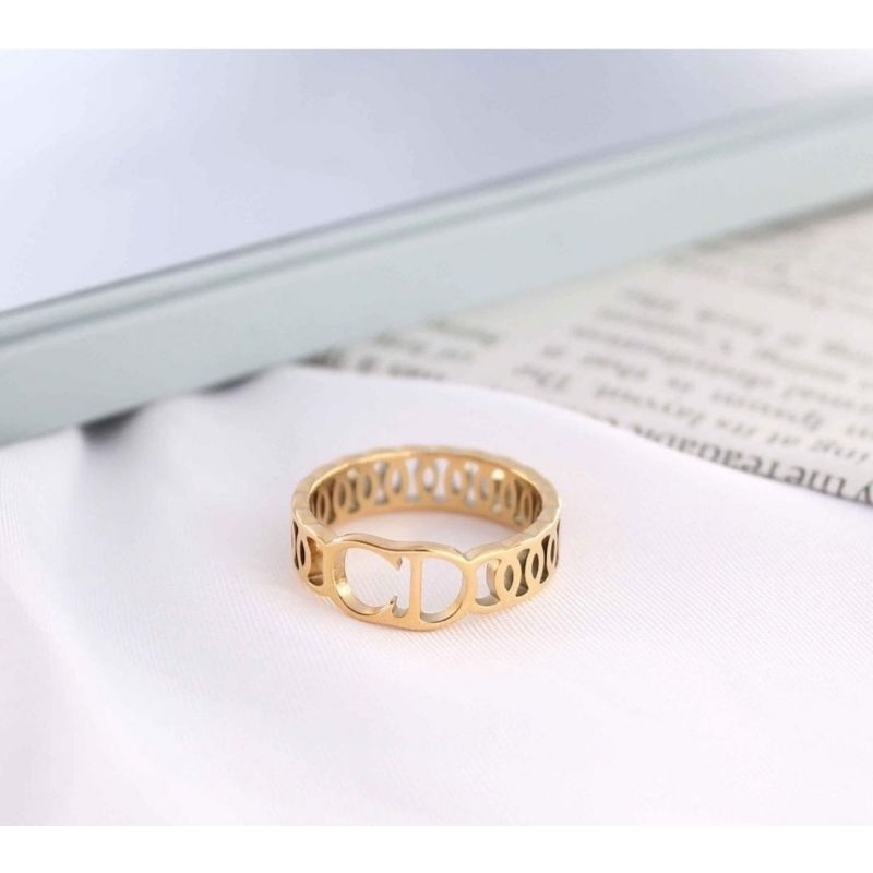 Cincin CD Sisik Naga Antikarat Titanium Asli