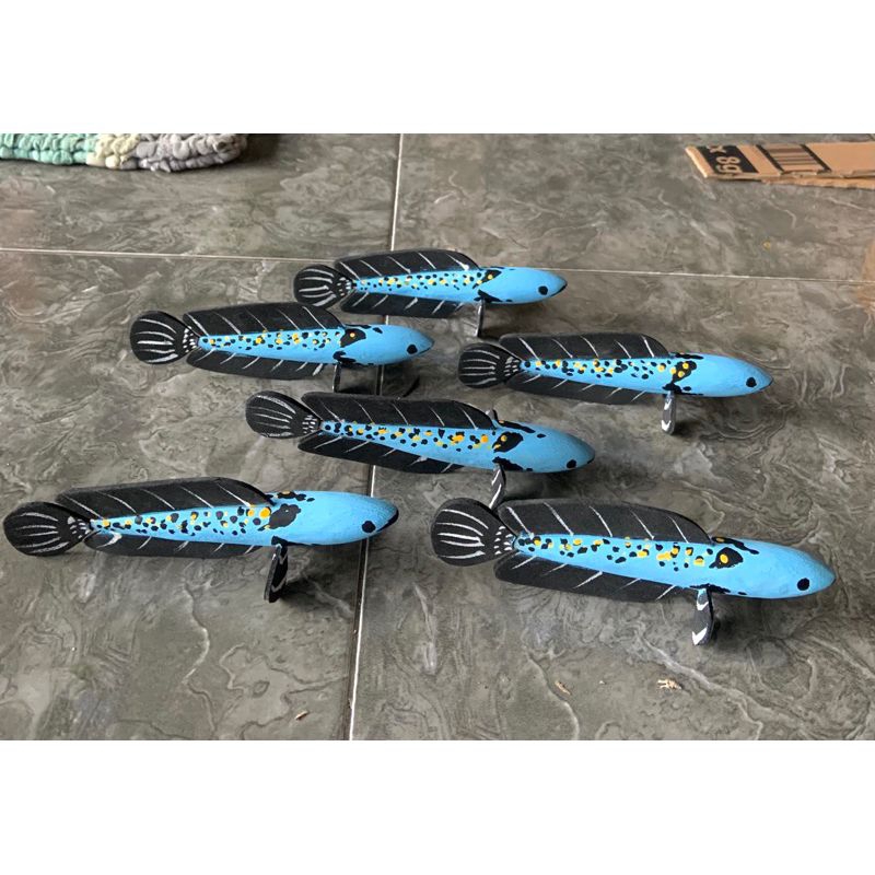 Patung channa Biru blue pulcra gratis stiker channa