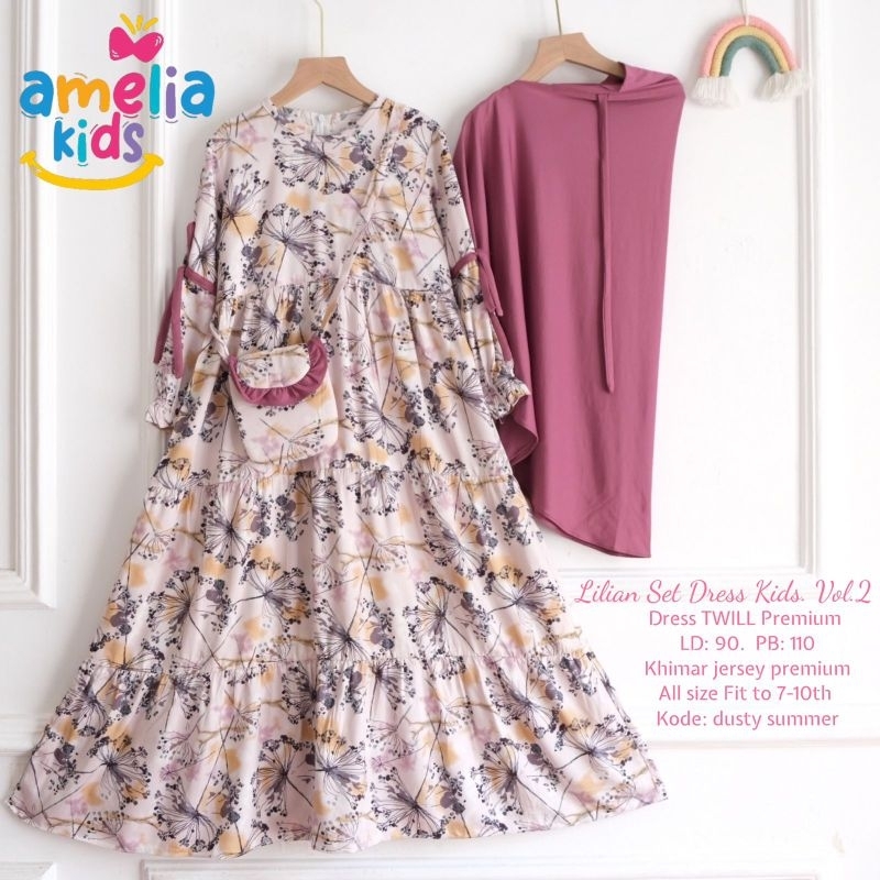lilian set dress kids by amelia kids