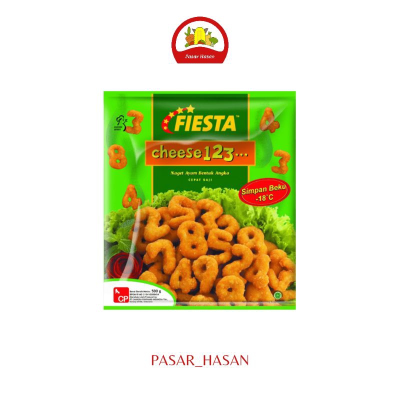 

500gr Nugget Cheese 123 Fiesta / Nugget Angka rasa Keju | Frozen Food | Pasar Hasan