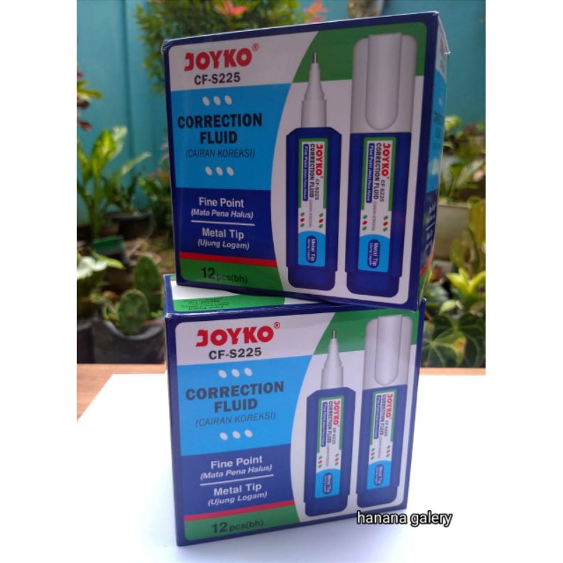 

H7Y (6 pcs) JOYKO CORRECTION FLUID PEN CF-S225 / TIPEX CAIR JOYKO TIP EX CF-S225