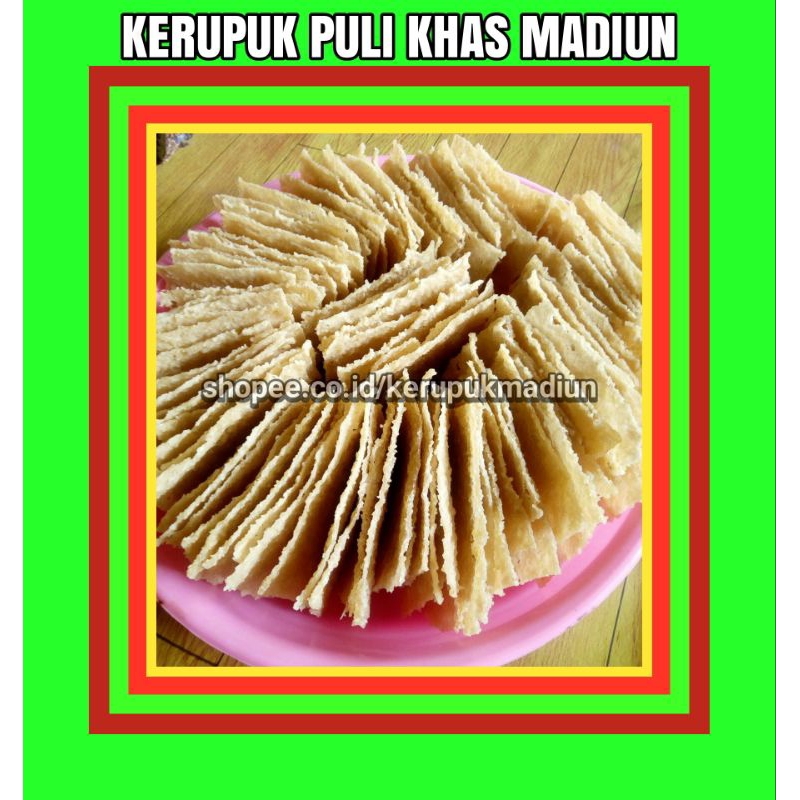 

250 Gram OLEH-OLEH KHAS MADIUN KERUPUK / KRUPUK PULI / GENDAR MENTAH