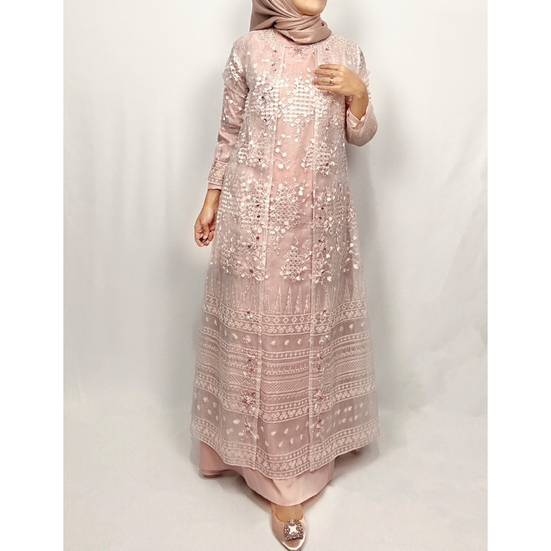 DMB Dress Gamis Tille Tile Payet Bordir