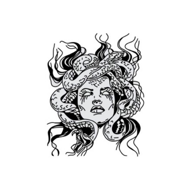 stiker medusa bahan reflektif
