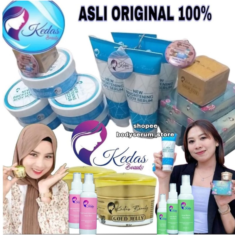 SABUN ASLI DAN GOLD JELLY PAKET KEDAS BEAUTY ORI 100% BPOM PEMUTIH KULIT WAJAH PEMUTIH KULIT BADAN