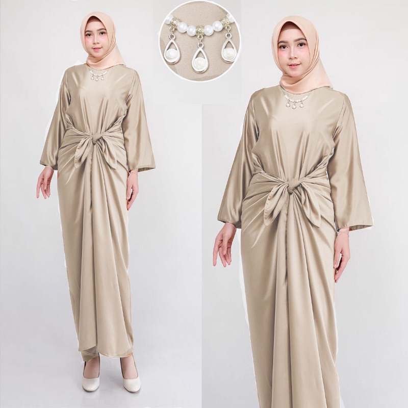 Kaftan Pesta Polos Cintami Kaftan Ikat