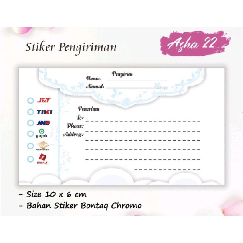 

STIKER PENGIRIMAN OLSHOP TERMURAH ||LAMONGAN