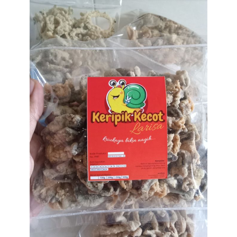 

keripik bekicot siput tepung tipis gurih 100gram