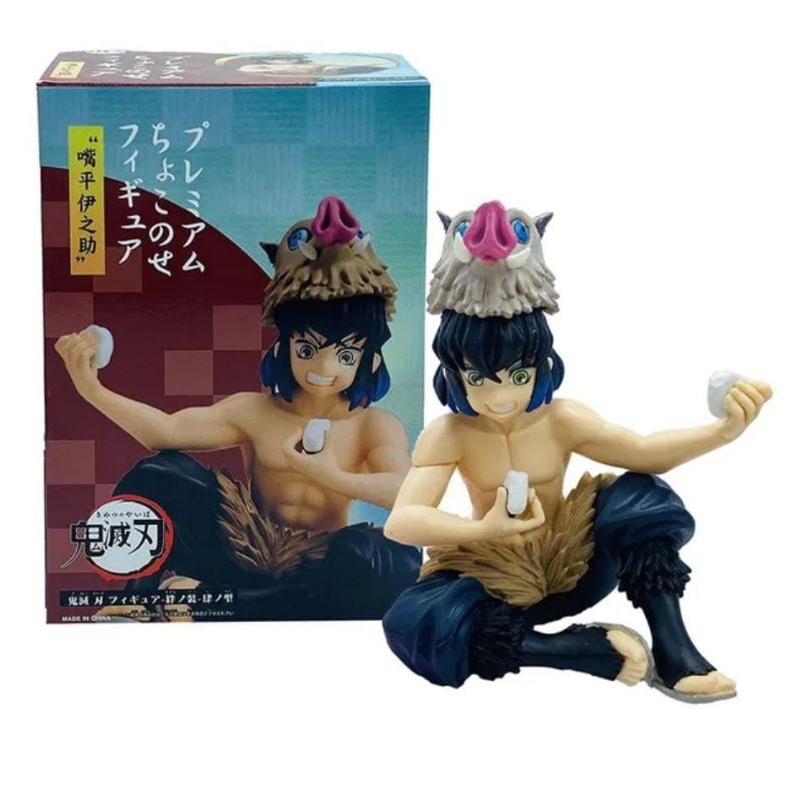 Figure Demon Slayer kimetsu No Yaiba Eat Rice Ball Ver Miniatur Topper Cake