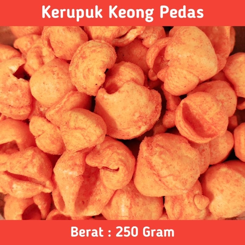 

Aneka Cemilan Snack Pedas Kerupuk Keong Rambo Pedas Kiloan 250 Gram