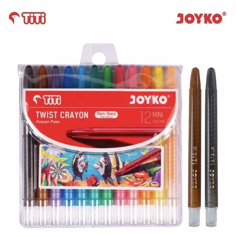 

Crayon Joyko Putar Mini 12 Warna