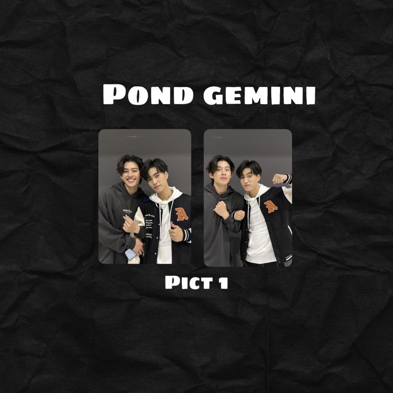photocard Lenticular gmmtv aktor thailand gemini norawit pond naravit