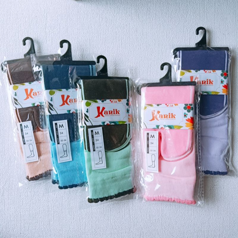 Kazarasock - Kaos Kaki Jempol Polos Kanik Vitta Telapak Hitam