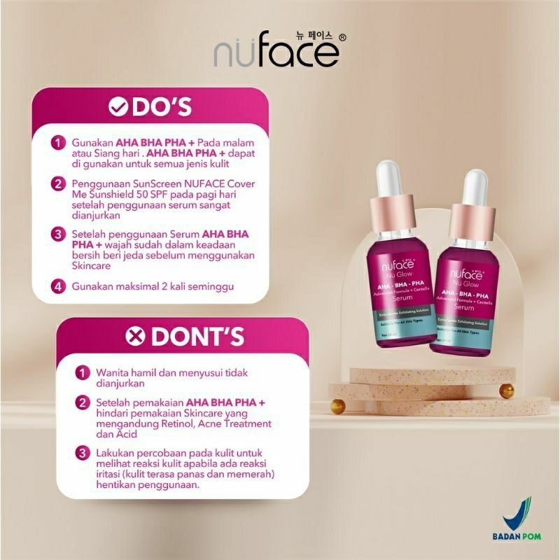 Nu Face Serum AHA + centella/peeling serum