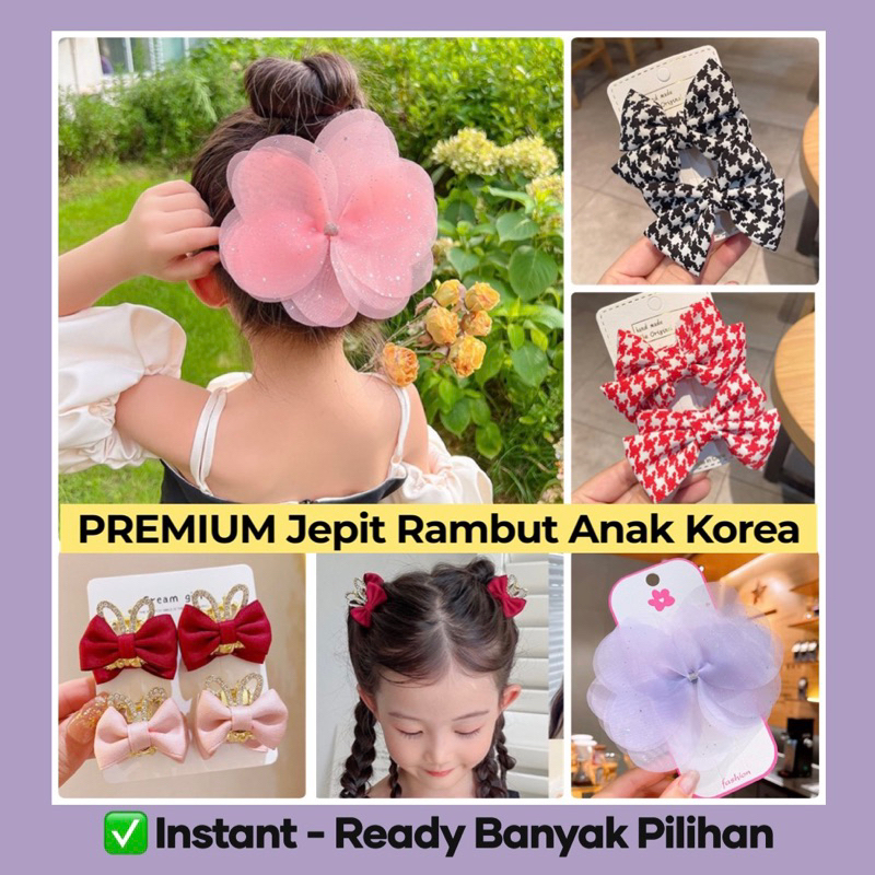 COD JEPIT Rambut  Korea Bunga Besar Jepitan Jumbo Big size kupukupu Bunga Big Flower Butterfly Hairpin Hairpins Hairpiece Ikat Rambut Anak