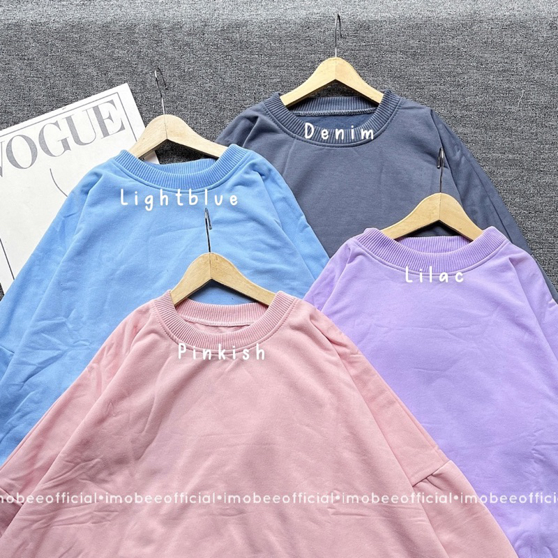 BUBBLE CREWNECK OVERSIZE BATWING BALON SWEATER