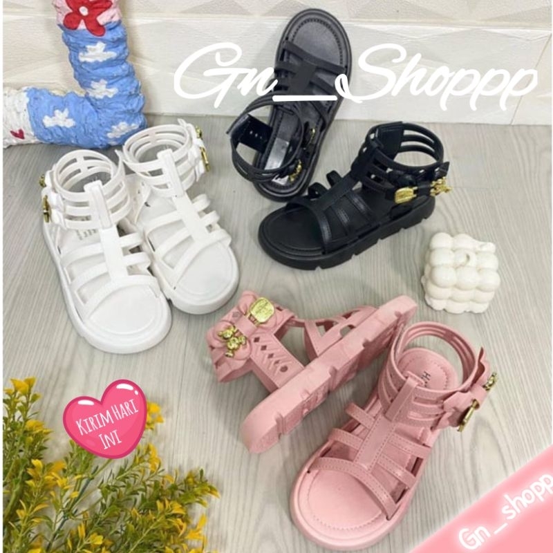 24-35 Sandal Sepatu Perempuan Anak Gladiator Fashionable 1705-3