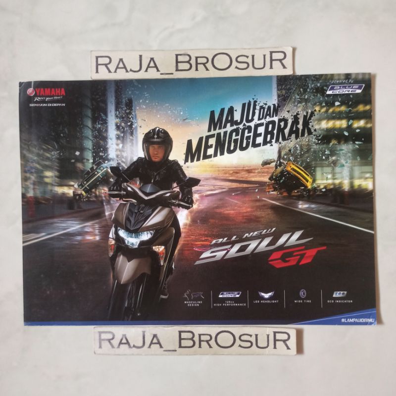 Poster brosur katalog flyer Yamaha All New Soul GT 2015