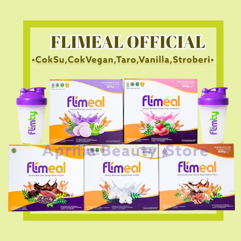 

FLIMEAL FLIMTY 1 BOX 12 SACHET DAN 1/2 BOX 6 SACHET Dan 4 Sachet Travel Pack Flimty Flimeal Ecer MINUMAN DIET SEREAL RASA COKLAT TARO VANILLA STRAWBERRY COKLAT SUSU MEAL REPLACEMENT PENGGANTI MAKAN HALAL TOP BRAND BPOM