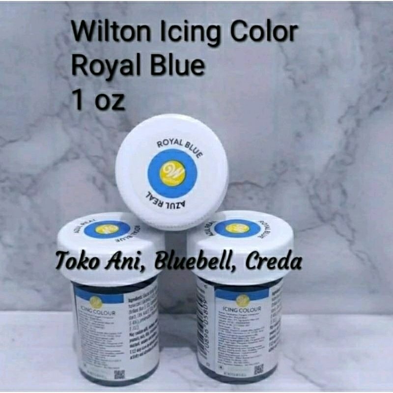 

Wilton icing color royal blue, 1 oz / Pewarna makanan, icing, ori Wilton, royal blue, 1 oz ( 04-0-0035 )