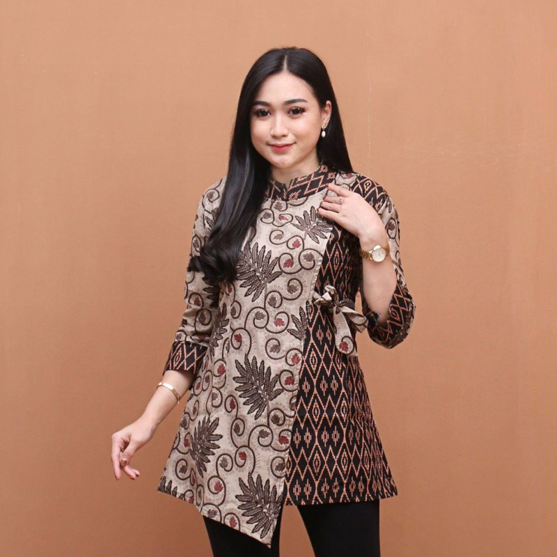 Atasan Blouse Wanita Couple Batik Katun Premium HQ Best Seller - Motif Ukel