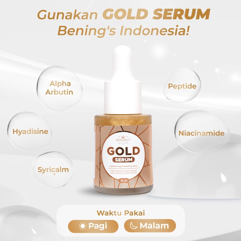 Gold Serum Benings Skincare by Dr Oky (Benings Clinic) Diamond Serum | Super Whitening Serum