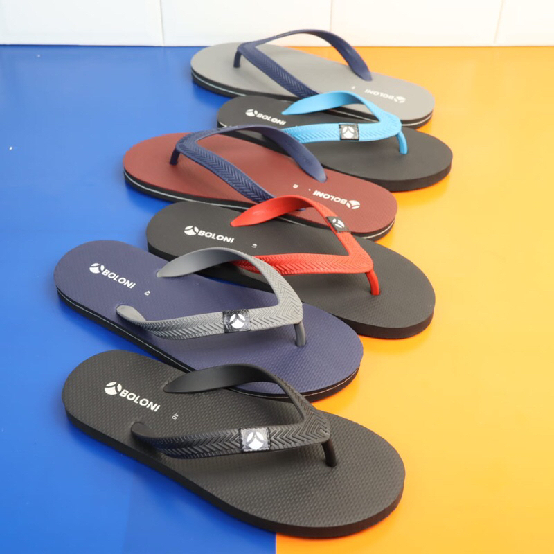 (Boston warna) Sandal Japit Cowok | Sandal pria casual