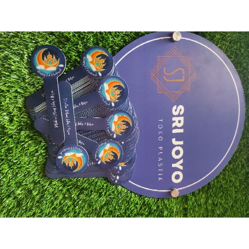 

stiker kue lebaran biru awan