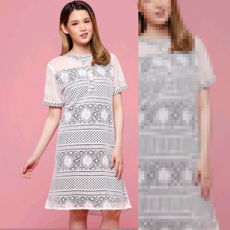 Dress Sorabel Original Bellaniz Brukat Collar Dress. (FREE RANDOM)
