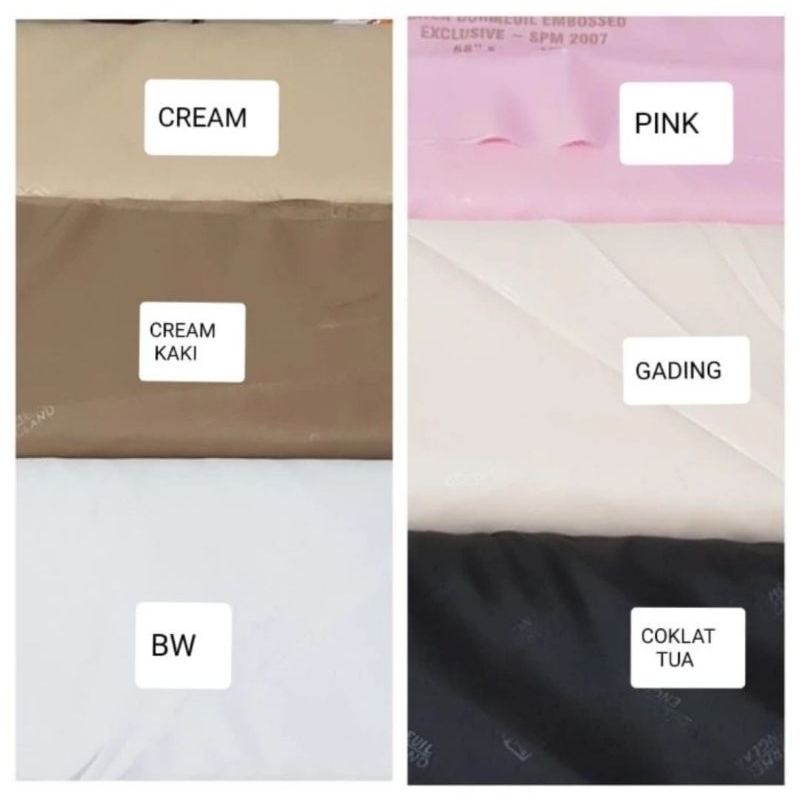 FURING SATEN DORMIL HALUS LEMBUT ENGLAND LEBAR 150CM HARGA PER METER