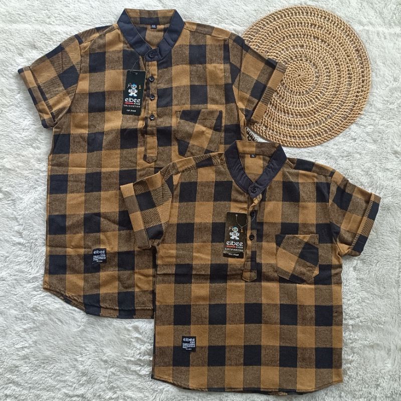 Kemko Kemeja Kurta Flanel Anak Motif Kotak Kotak Usia 2 sampai 13 Tahun Flanel anak Premium Elbee Kids Baju Atasan Flanel Planel Kotak Terhits 2023