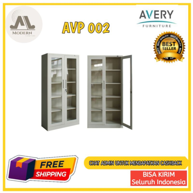 

Lemari Arsip / Lemari File (Swing Glass Door) AVP 002 Beige