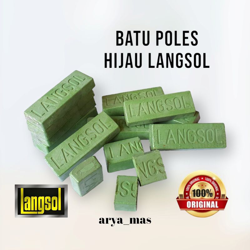 Batu Poles Hijau Langsol - Watu Ijo - Batu Hijau - Langsol - Langsol Hijau