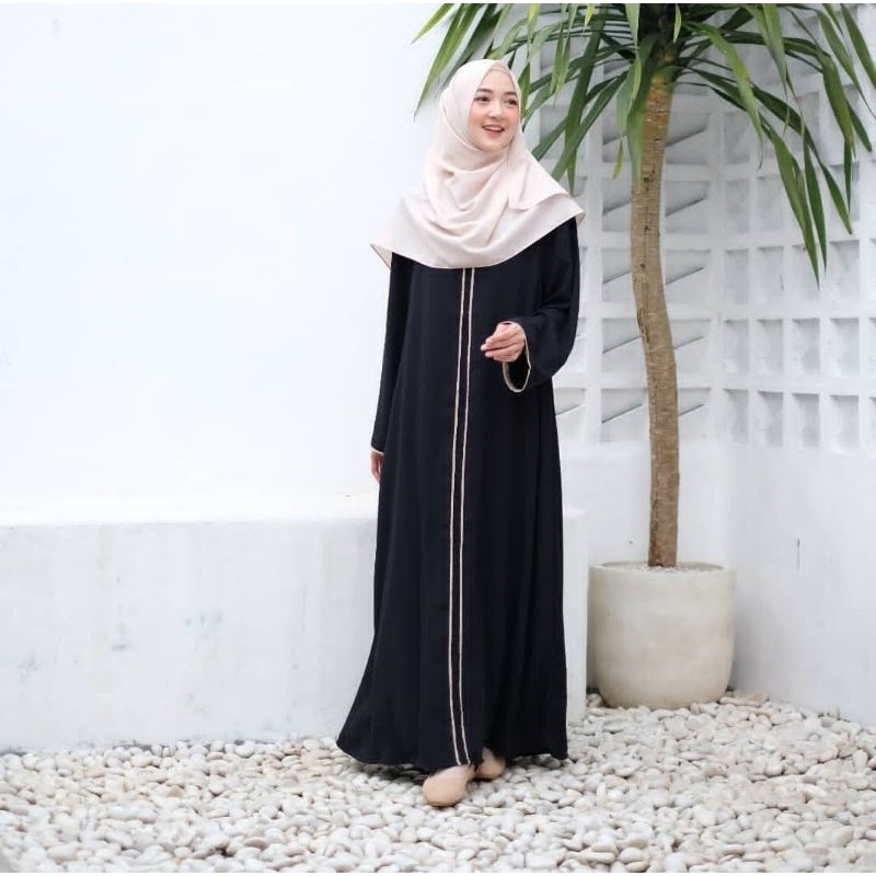 ABAYA HITAM TURKEY / ABAYA POLOS BASIC / SHAFYA ABAYA