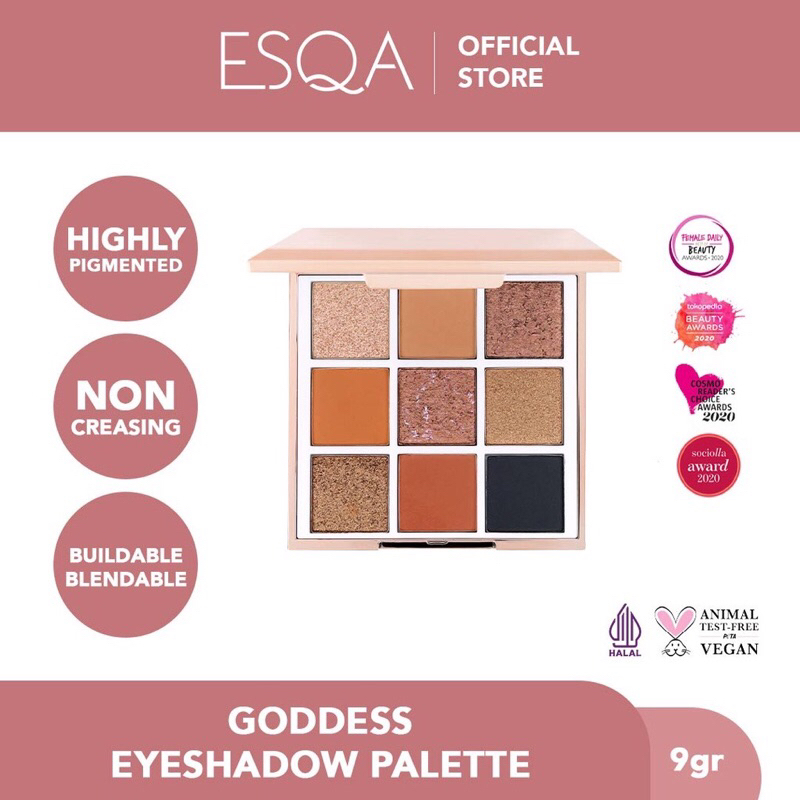 ESQA Goddess Eyeshadow Palette