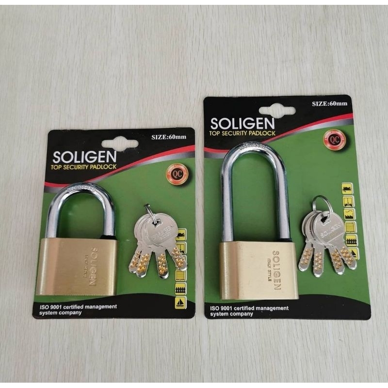 Gembok kuningan per 40 mm leher pendek soligen