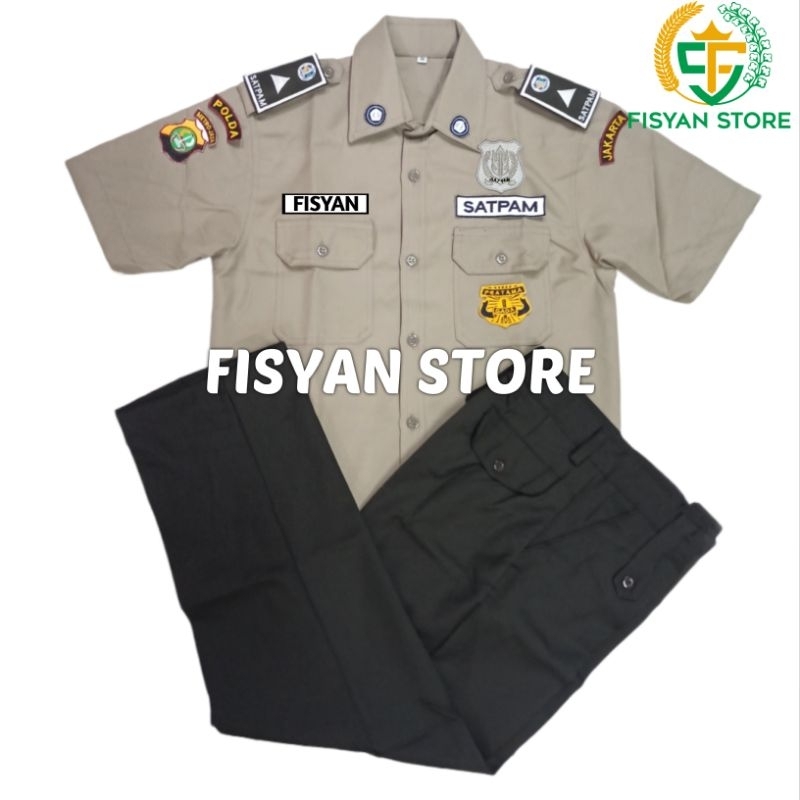 Seragam PDH Security Krem | Seragam PDH Satpam Coklat Terbaru