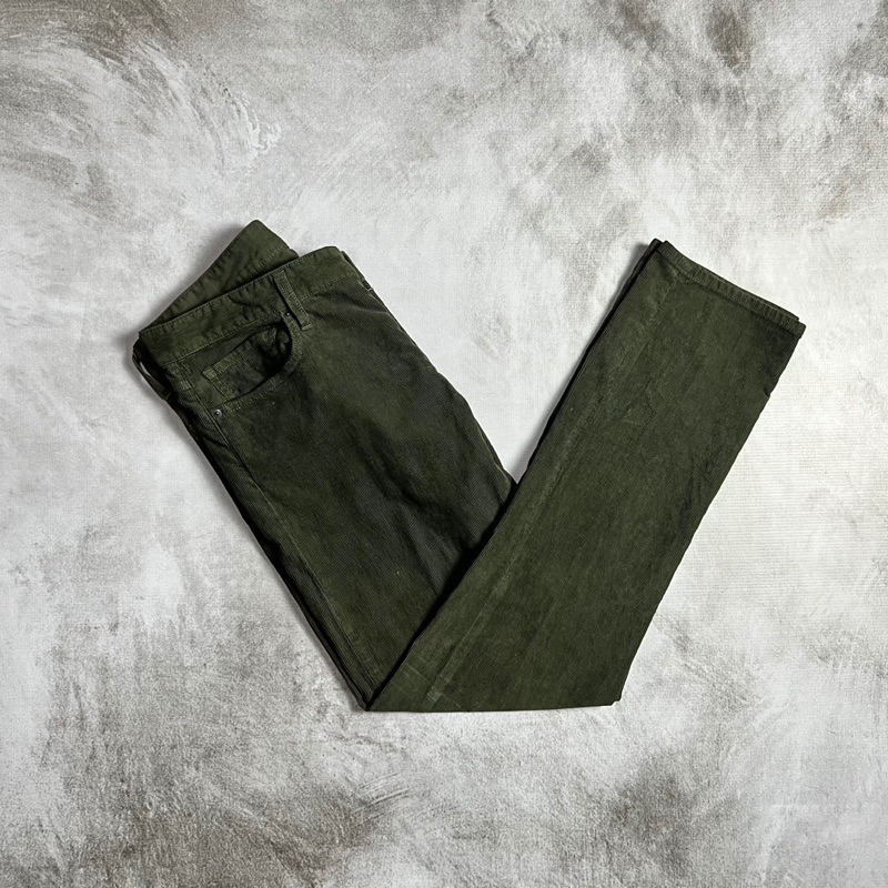 Uniqlo Curduroy Pants Dark Green