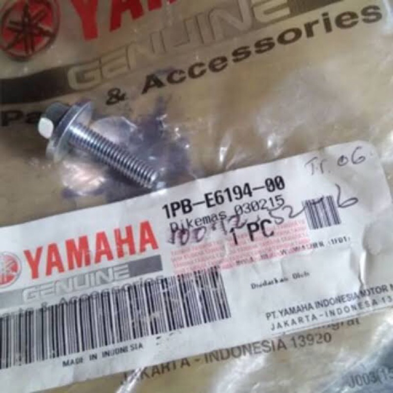 baut per kampas kopling Vega Force FI 1PB-E6194-00 asli original Yamaha YGP
