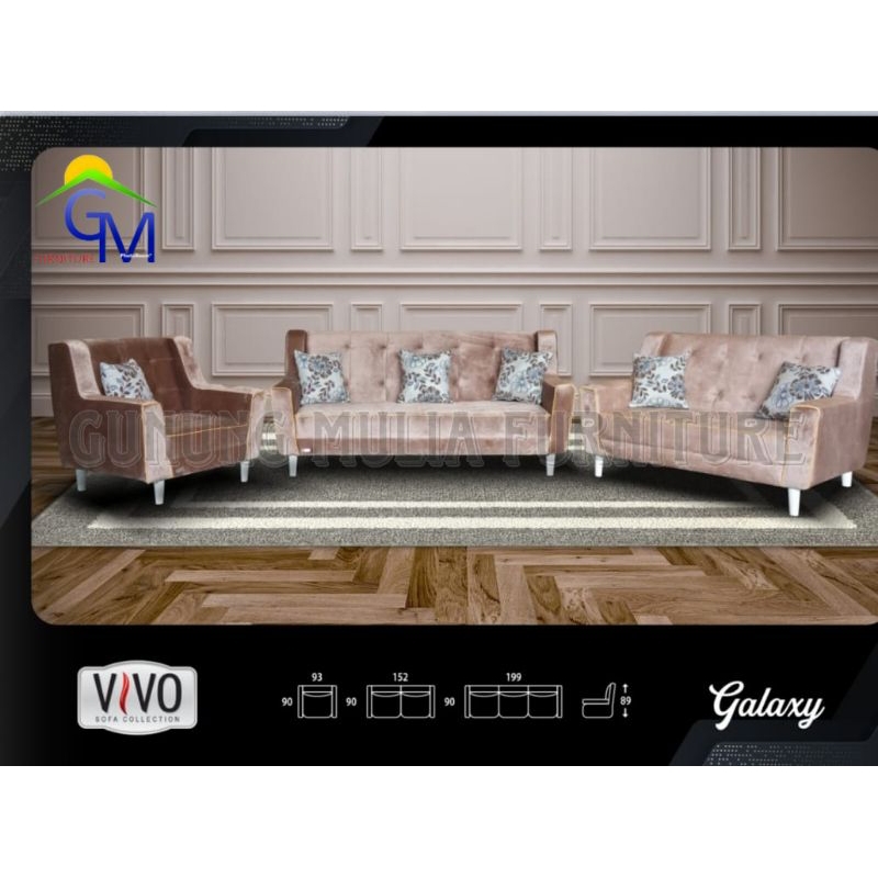 Sofa Mewah Vilux 3 2 1 type Galaxy