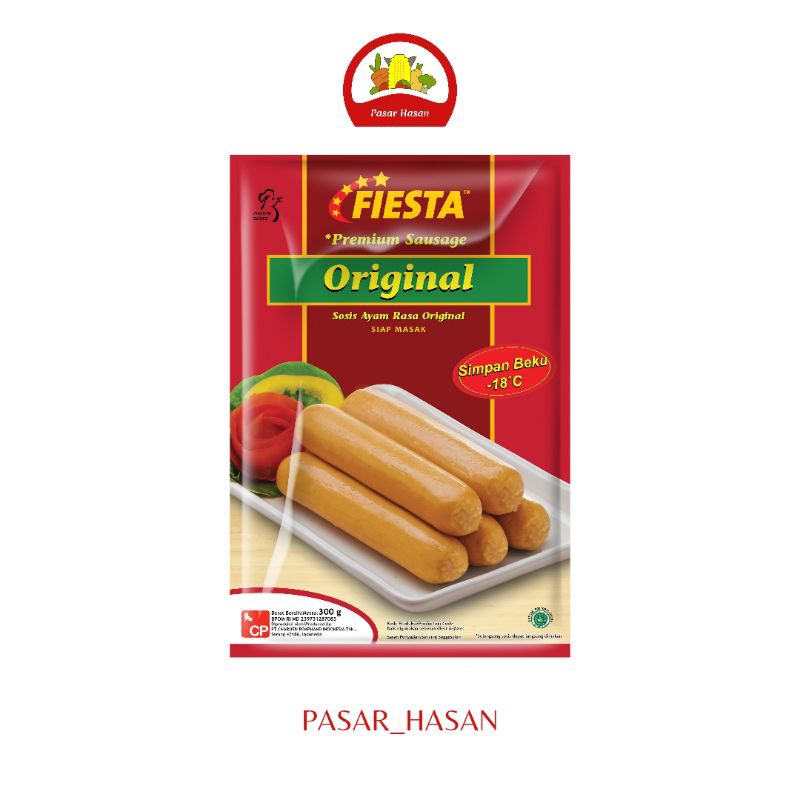 

300gr Original Premium Sausage / Sosis Fiesta | Frozen Food | Pasar Hasan