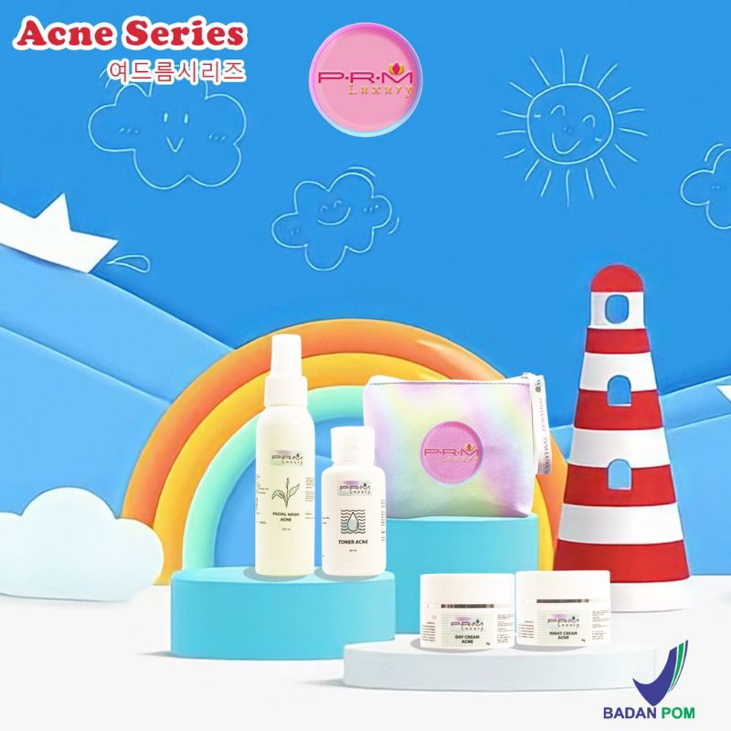 PRM LUXURY SERIES ACNE BPOM ORI PAKET KULIT BERJERAWAT ATASI BEKAS JERAWAT