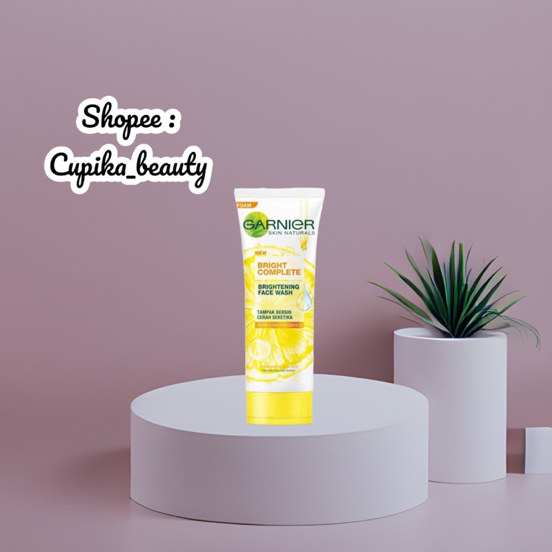 [uo] garnier foam 100 gr bright complete || garnier bright complete brightening facial foam 100 gr // garnier light complete face wash foam 100 gr