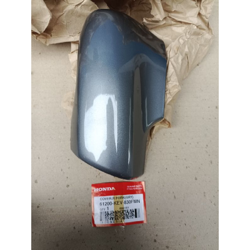 COVER TUTUP SHOCK SOCK BOTTOM SPAKBOR SAYAP DEPAN KANAN KEV SILVER ABU SUPRA X LAMA FIT LAMA ORI ASL